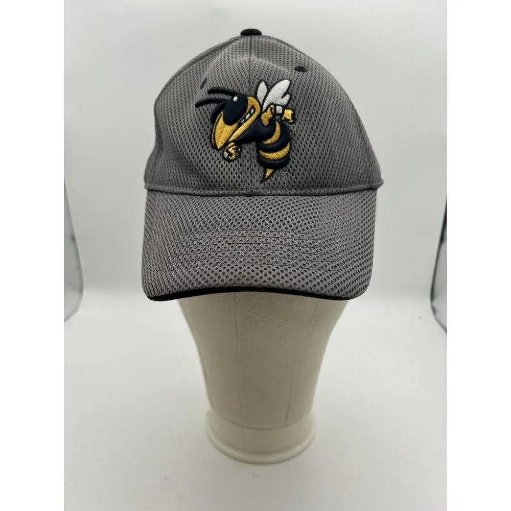 NCAA Georgia Tech Yellow Jackets Team Logo Fitted Cap Hat Team Logo On Back